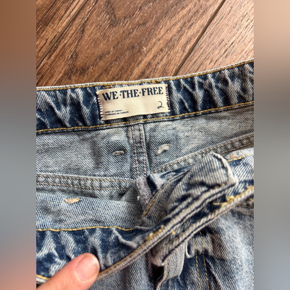 $118 EUC We the free “come as you are denim maxi skirt” size 2 - Picture 4 of 5